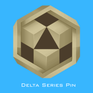 +Delta Logo Pin